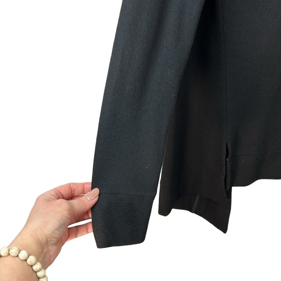 Theory Elegant Black Draped Jacket Sz. M -Copy - Picture 11 of 12